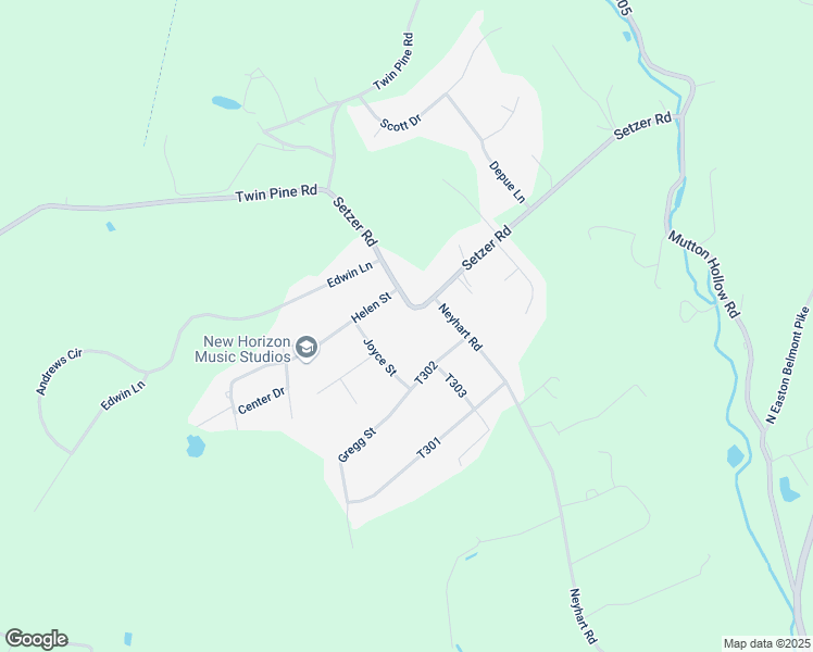 map of restaurants, bars, coffee shops, grocery stores, and more near 1100-1470 Setzer Road in Stroudsburg