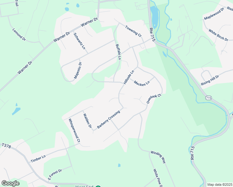 map of restaurants, bars, coffee shops, grocery stores, and more near 182 Hillside Lane in Saylorsburg