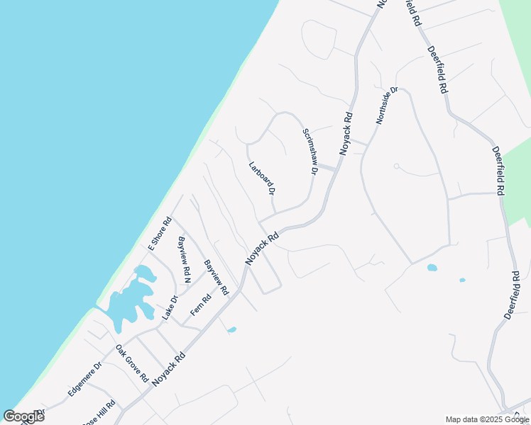 map of restaurants, bars, coffee shops, grocery stores, and more near 1 Larboard Drive in Southampton