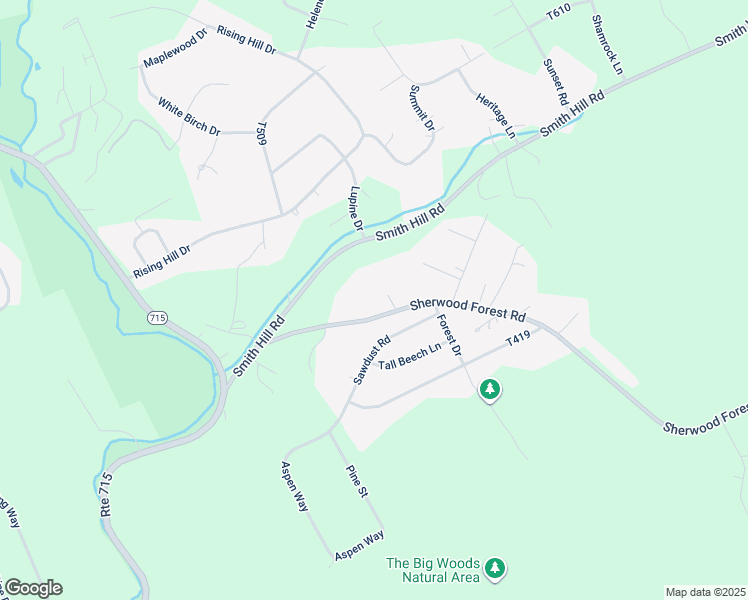 map of restaurants, bars, coffee shops, grocery stores, and more near 1490 Sherwood Forest Road in Saylorsburg