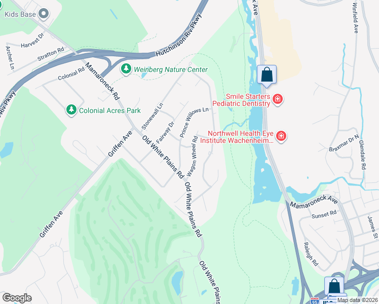 map of restaurants, bars, coffee shops, grocery stores, and more near 9 Wagon Wheel Road in Mamaroneck