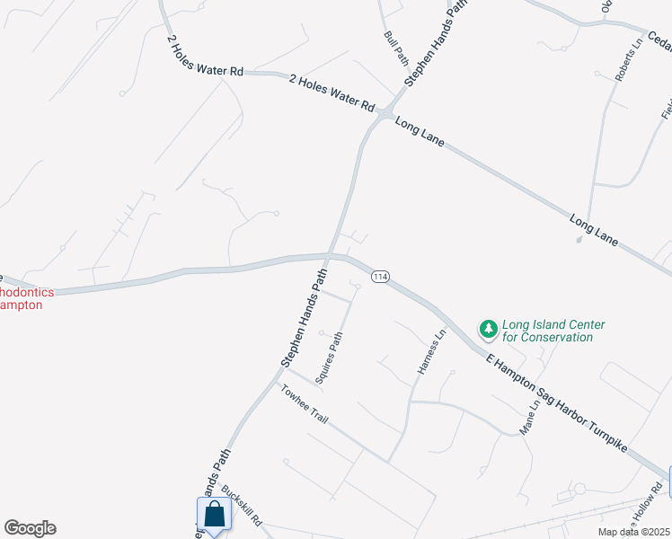 map of restaurants, bars, coffee shops, grocery stores, and more near 279 Stephen Hands Path in East Hampton