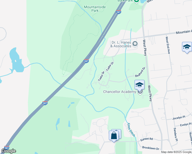 map of restaurants, bars, coffee shops, grocery stores, and more near 4602 Tudor Drive in Pequannock Township