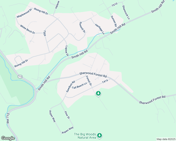 map of restaurants, bars, coffee shops, grocery stores, and more near 1454 Sherwood Forest Road in Saylorsburg