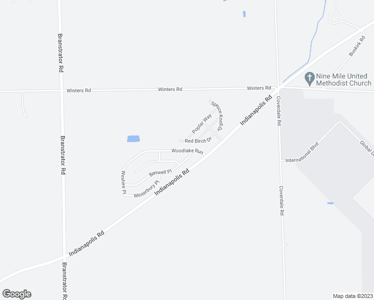 map of restaurants, bars, coffee shops, grocery stores, and more near 87 Woodlake Run in Yoder