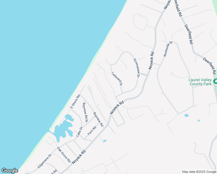 map of restaurants, bars, coffee shops, grocery stores, and more near 25 Whalebone Landing Road in Southampton