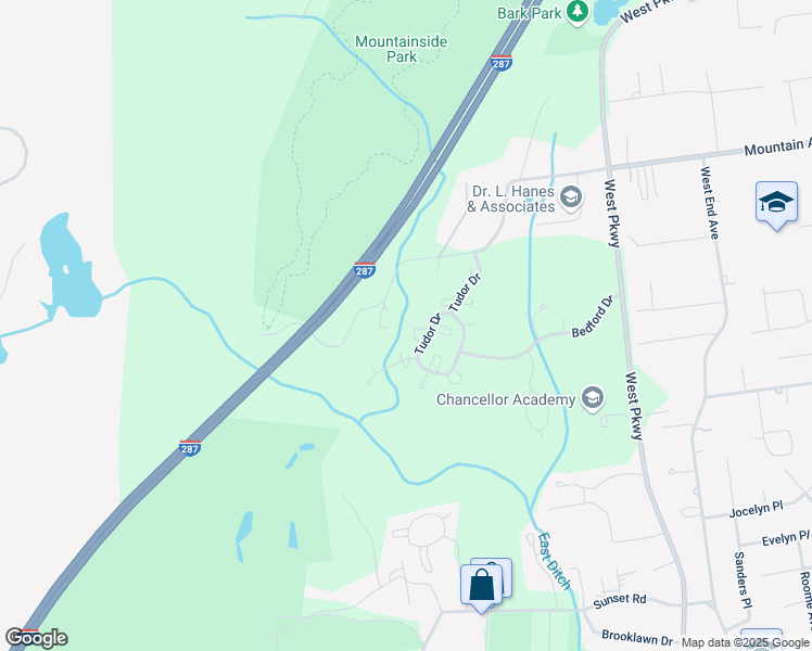 map of restaurants, bars, coffee shops, grocery stores, and more near 4602 Tudor Drive in Pequannock Township