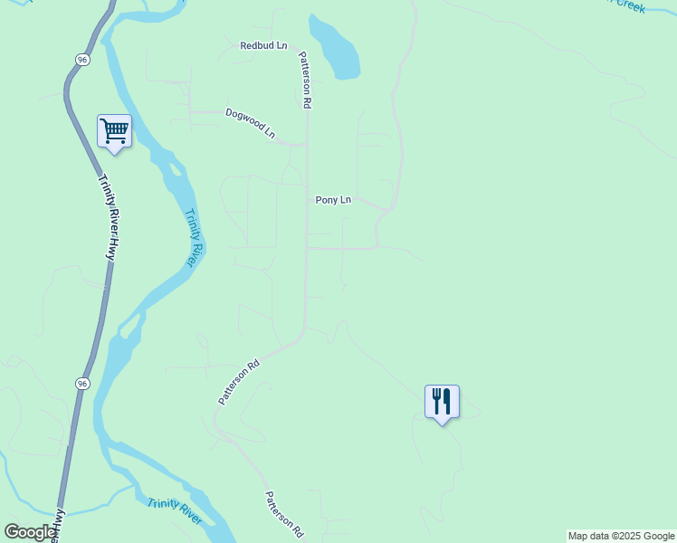 map of restaurants, bars, coffee shops, grocery stores, and more near Neighbor Lane in Willow Creek