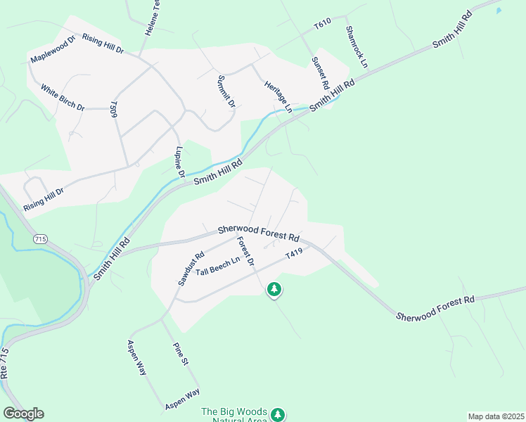 map of restaurants, bars, coffee shops, grocery stores, and more near 1438 Sherwood Forest Road in Saylorsburg