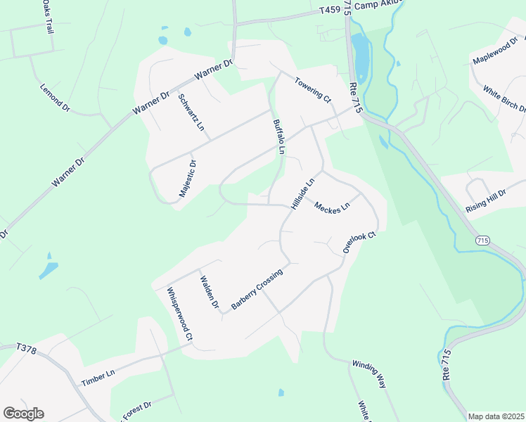 map of restaurants, bars, coffee shops, grocery stores, and more near 244 Woods Crossing in Saylorsburg