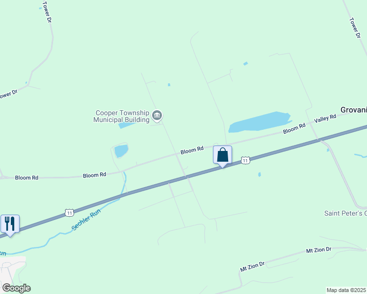 map of restaurants, bars, coffee shops, grocery stores, and more near 1655 Bloom Road in Danville
