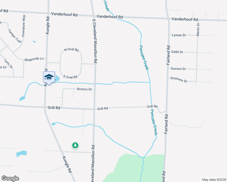 map of restaurants, bars, coffee shops, grocery stores, and more near 2881 Grill Road in Clinton