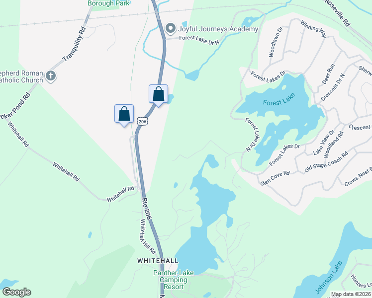 map of restaurants, bars, coffee shops, grocery stores, and more near 8 Cub Lake Road in Andover Township