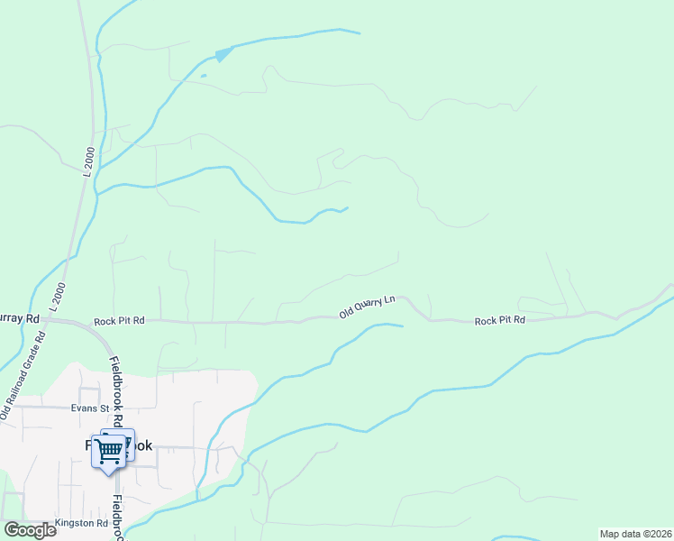 map of restaurants, bars, coffee shops, grocery stores, and more near 315 Old Quarry Lane in McKinleyville