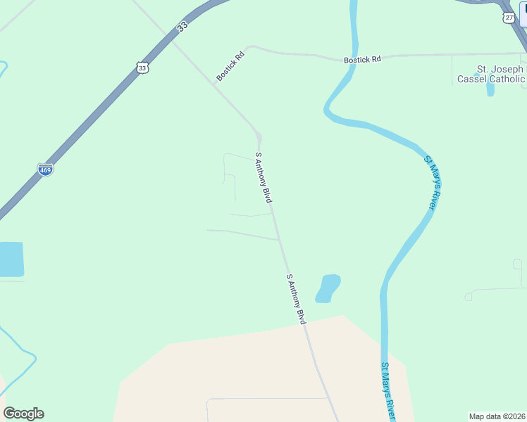 map of restaurants, bars, coffee shops, grocery stores, and more near 12214 South Anthony Ext in Fort Wayne