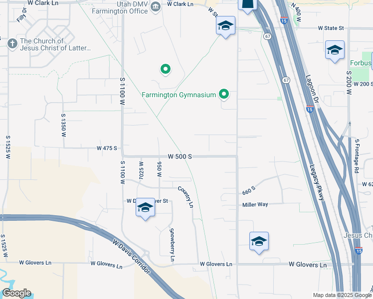 map of restaurants, bars, coffee shops, grocery stores, and more near 448 South 650 West in Farmington