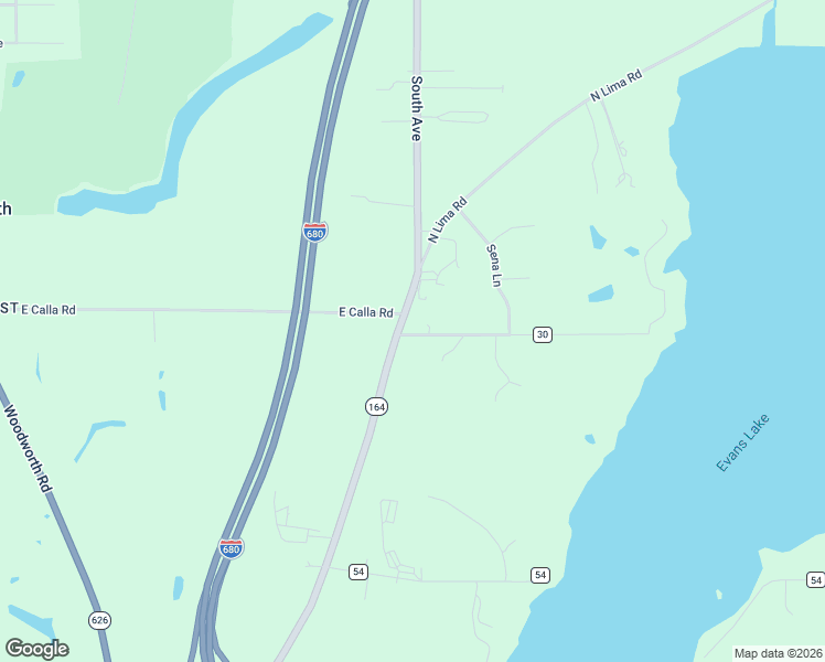 map of restaurants, bars, coffee shops, grocery stores, and more near 1006 East Calla Road in Youngstown