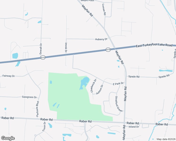map of restaurants, bars, coffee shops, grocery stores, and more near 2189 East Park Drive in Uniontown