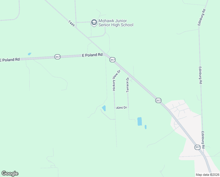 map of restaurants, bars, coffee shops, grocery stores, and more near 142 Hickory View Drive in New Castle