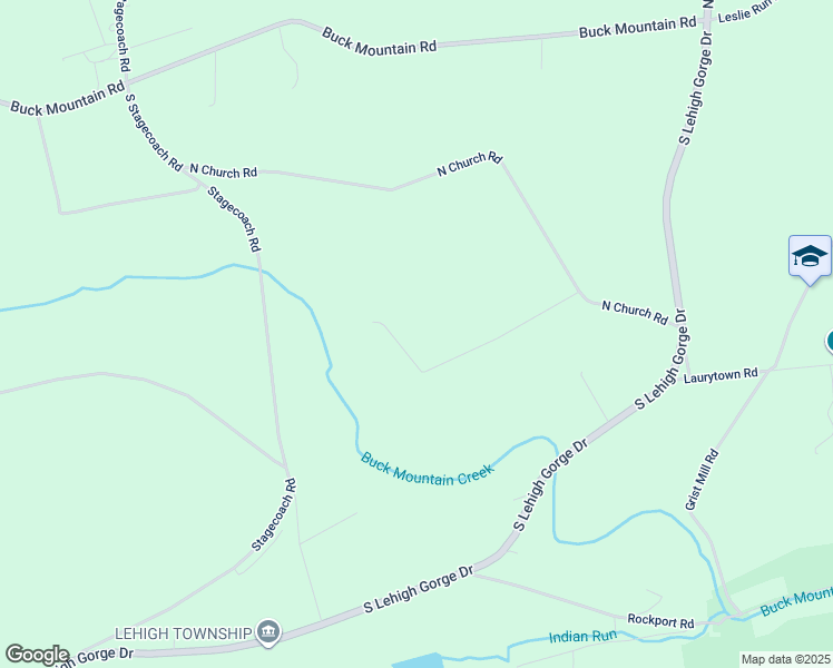 map of restaurants, bars, coffee shops, grocery stores, and more near 227 North Church Road in Weatherly