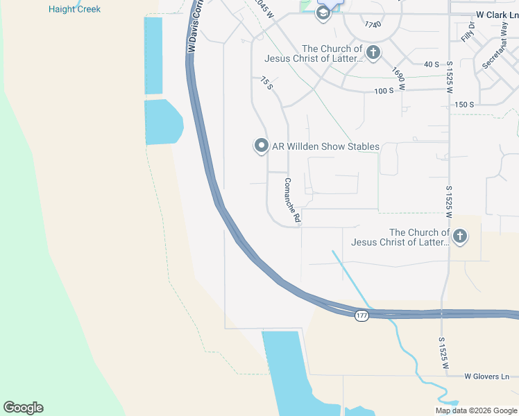 map of restaurants, bars, coffee shops, grocery stores, and more near 454 South Buffalo Ranch Road in Farmington