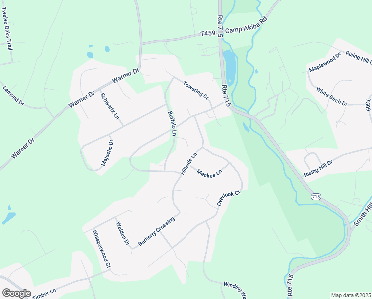 map of restaurants, bars, coffee shops, grocery stores, and more near 140 Hillside Lane in Saylorsburg