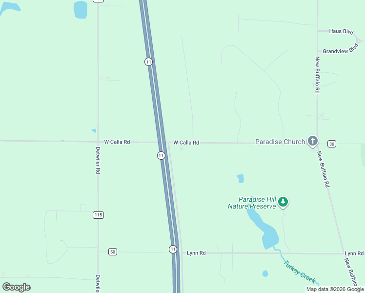 map of restaurants, bars, coffee shops, grocery stores, and more near 3765 West Calla Road in Canfield