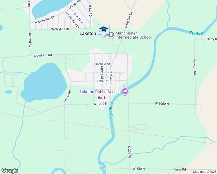 map of restaurants, bars, coffee shops, grocery stores, and more near 45 Lake Street in Laketon