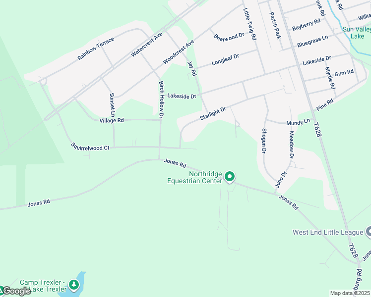 map of restaurants, bars, coffee shops, grocery stores, and more near 125 Squirrelwood Court in Effort