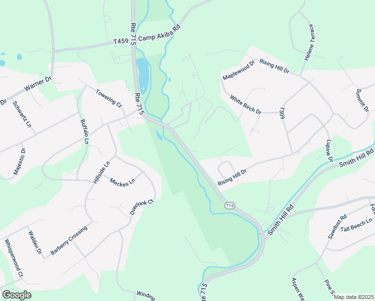 map of restaurants, bars, coffee shops, grocery stores, and more near 944 Pennsylvania 715 in Saylorsburg