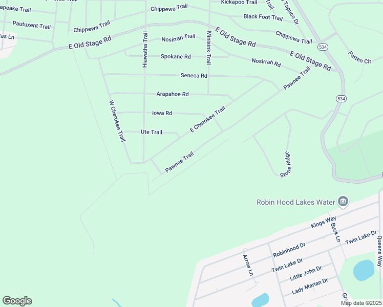 map of restaurants, bars, coffee shops, grocery stores, and more near 133 Pawnee Trail in Albrightsville