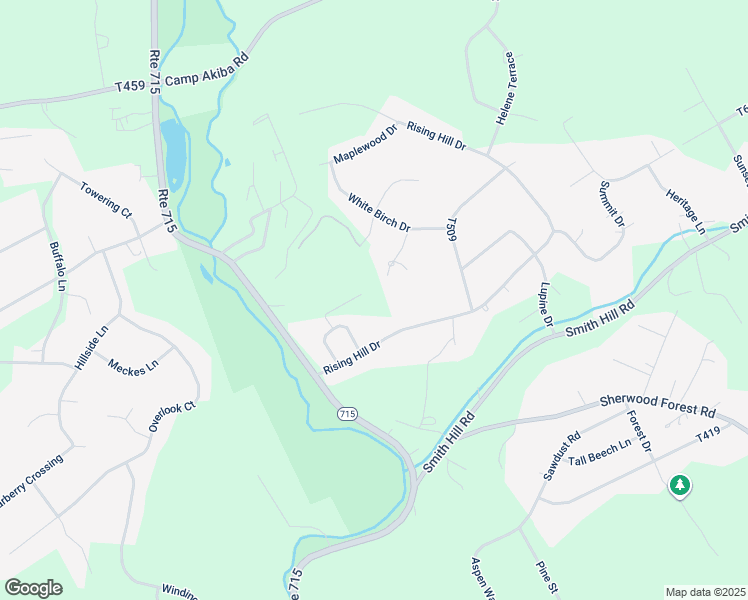 map of restaurants, bars, coffee shops, grocery stores, and more near Valley View Drive South in Saylorsburg