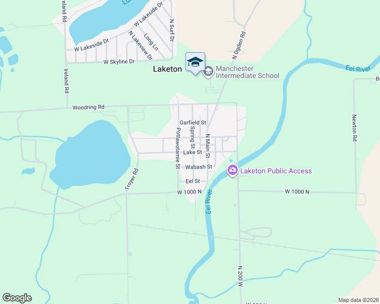 map of restaurants, bars, coffee shops, grocery stores, and more near in Laketon