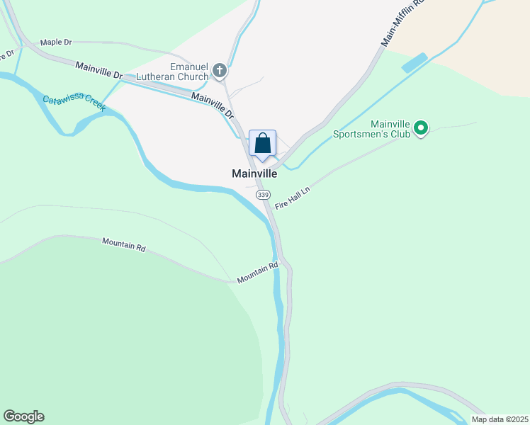 map of restaurants, bars, coffee shops, grocery stores, and more near 812 Mainville Dr in Bloomsburg