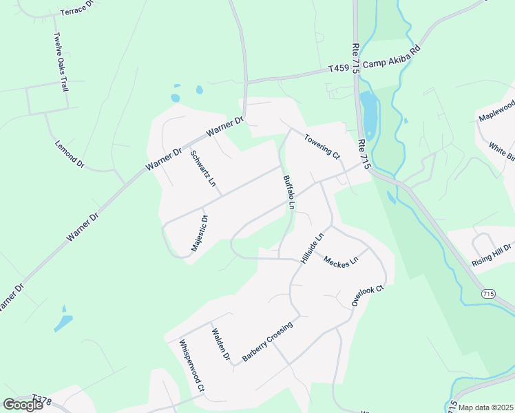 map of restaurants, bars, coffee shops, grocery stores, and more near 184 Woods Crossing in Saylorsburg