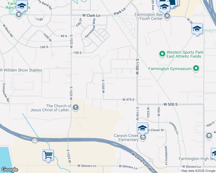 map of restaurants, bars, coffee shops, grocery stores, and more near 1309 Atrium Court in Farmington