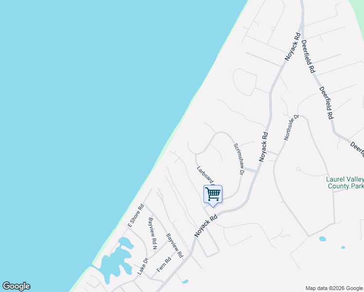 map of restaurants, bars, coffee shops, grocery stores, and more near 43 Scrimshaw Drive in Southampton