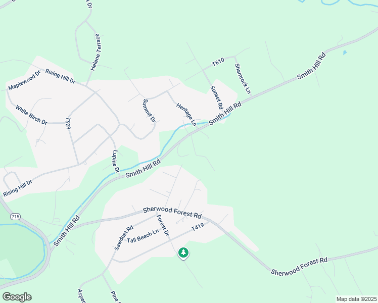 map of restaurants, bars, coffee shops, grocery stores, and more near 721 Smith Hill Road in Stroudsburg