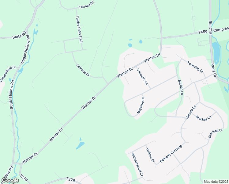 map of restaurants, bars, coffee shops, grocery stores, and more near 300 Warner Drive in Saylorsburg
