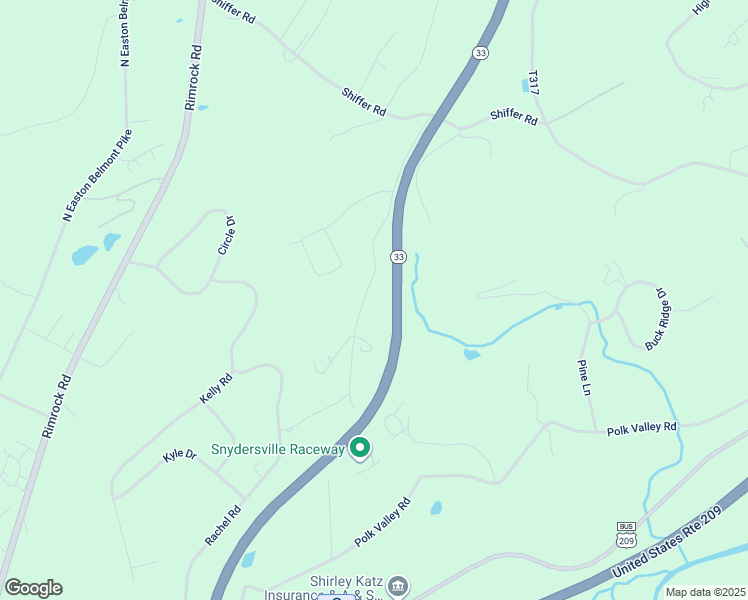 map of restaurants, bars, coffee shops, grocery stores, and more near 2191 Shafer Road in Stroudsburg
