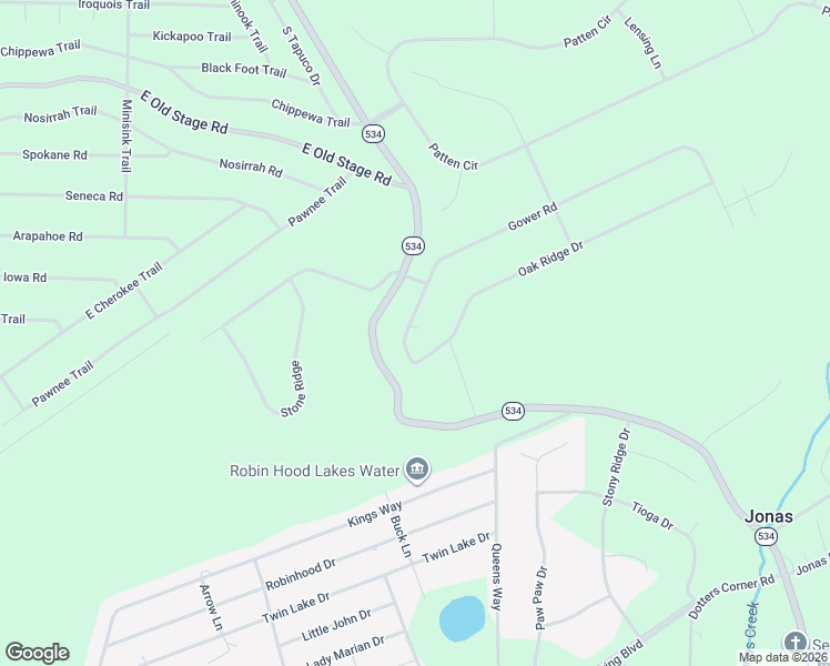 map of restaurants, bars, coffee shops, grocery stores, and more near 20 Gower Road in Albrightsville