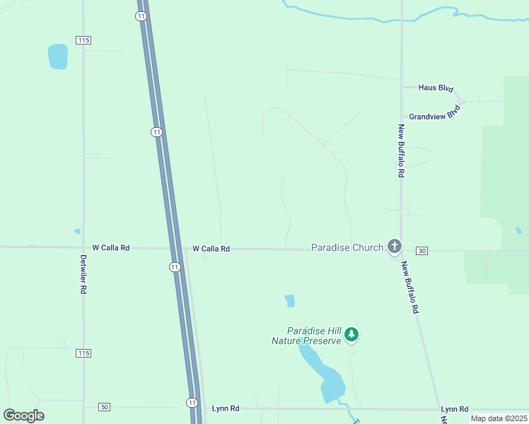 map of restaurants, bars, coffee shops, grocery stores, and more near 9880 Abbington Drive in Canfield