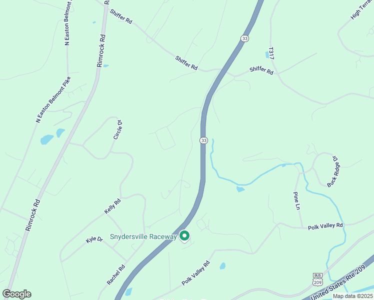 map of restaurants, bars, coffee shops, grocery stores, and more near 2186 Shafer Road in Stroudsburg