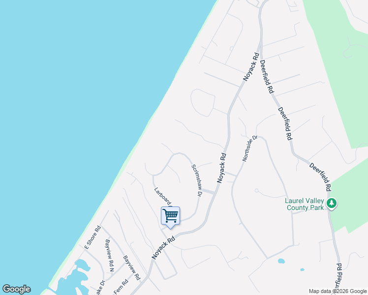 map of restaurants, bars, coffee shops, grocery stores, and more near 30 Scrimshaw Drive in Southampton