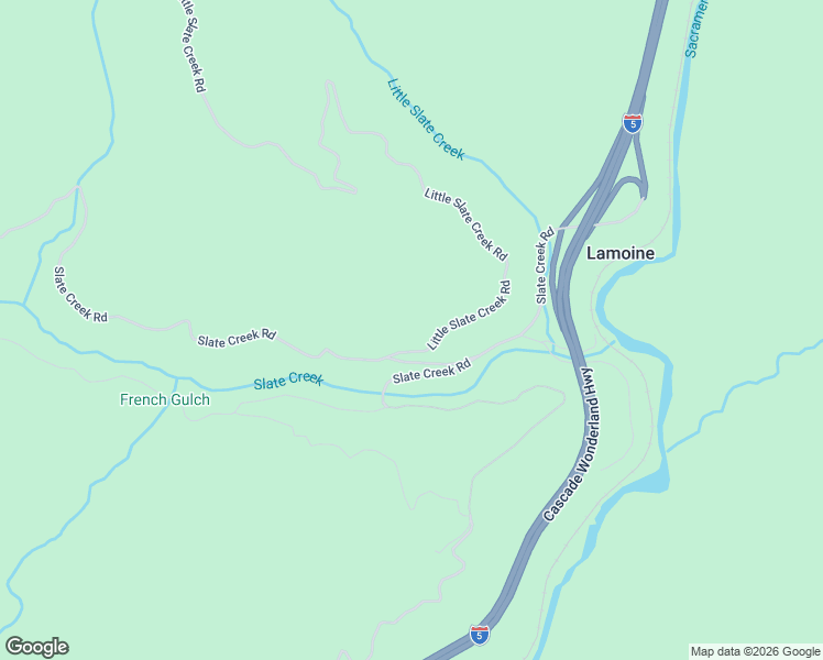 map of restaurants, bars, coffee shops, grocery stores, and more near 23500 Little Slate Creek Road in Lakehead