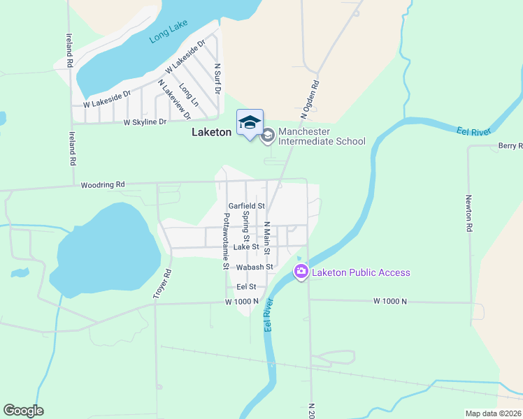 map of restaurants, bars, coffee shops, grocery stores, and more near 170 North Main Street in Laketon