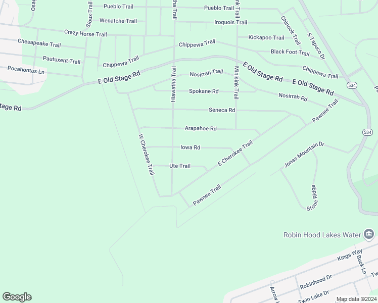 map of restaurants, bars, coffee shops, grocery stores, and more near 42 Iowa Road in Albrightsville