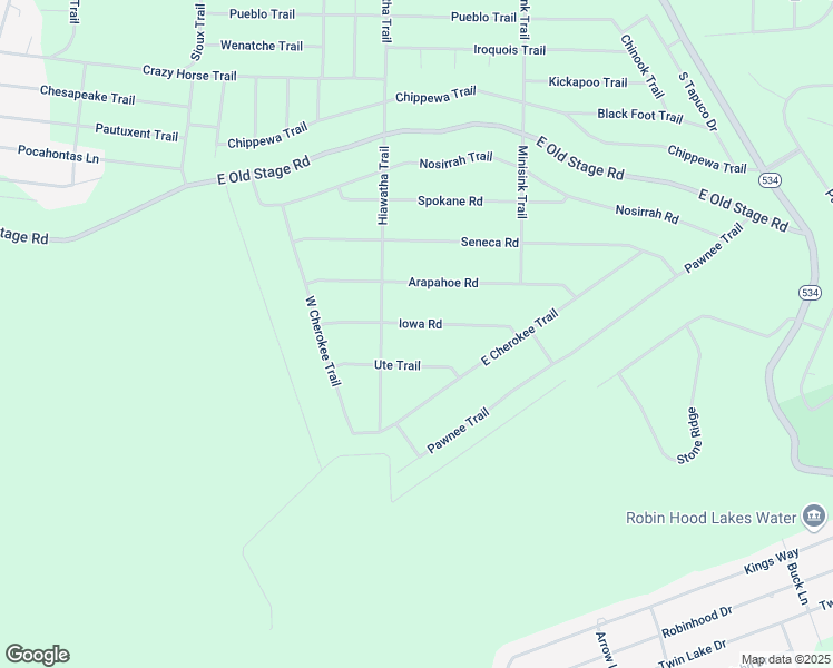 map of restaurants, bars, coffee shops, grocery stores, and more near 42 Iowa Road in Albrightsville