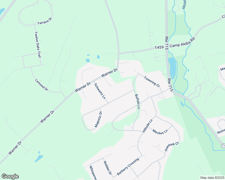 map of restaurants, bars, coffee shops, grocery stores, and more near 122 Fun Court in Saylorsburg