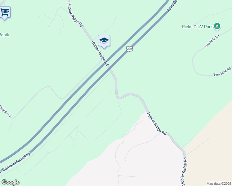 map of restaurants, bars, coffee shops, grocery stores, and more near 101 Sandy Lane in Bellefonte